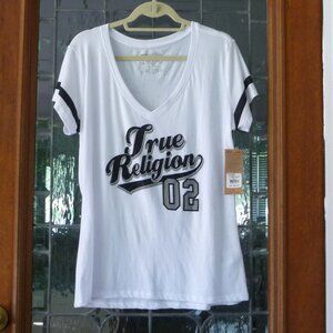 TRUE RELIGION V NECK TEE SIZE XXL